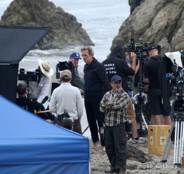 Hugh Laurie - Filming Chance Season 2 in Malibu