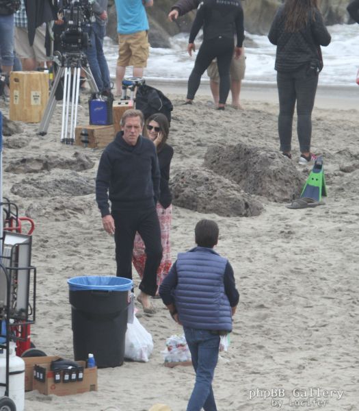 Hugh Laurie - Filming Chance Season 2 in Malibu