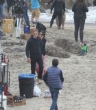 Hugh Laurie - Filming Chance Season 2 in Malibu