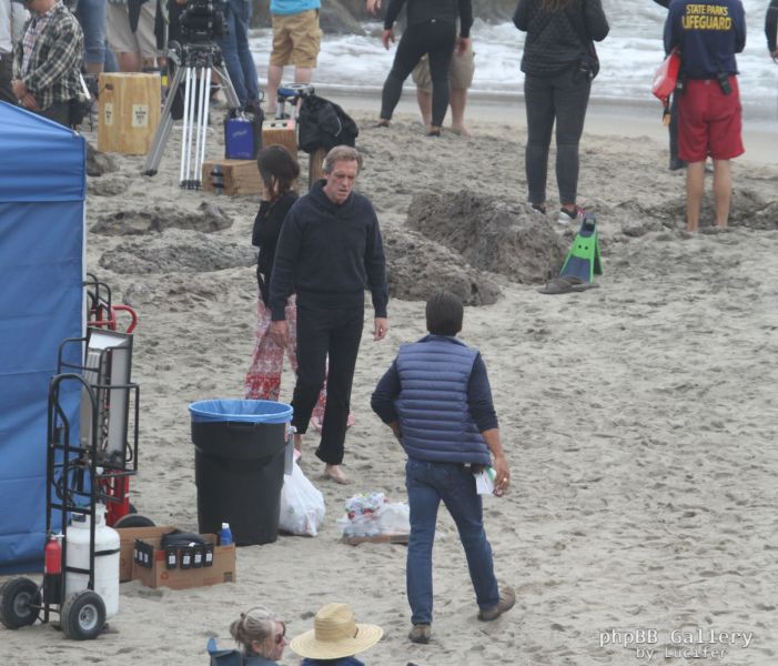 Hugh Laurie - Filming Chance Season 2 in Malibu