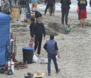 Hugh Laurie - Filming Chance Season 2 in Malibu