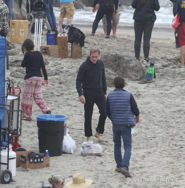 Hugh Laurie - Filming Chance Season 2 in Malibu