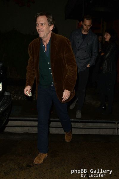 Hugh Laurie & Tom Hiddleston - Leaving the "Jar" - January 2017