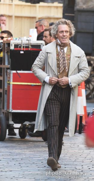 Hugh Laurie - Filming 'David Copperfield' In Kingston upon Hull, England