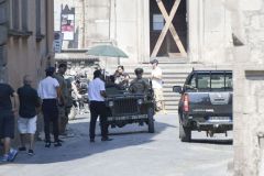 Hugh Laurie - Filming 'Catch 22', 02. August In Viterbo, Italy