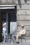 Hugh Laurie - Filming 'Catch 22', 02. August In Viterbo, Italy