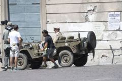 Hugh Laurie - Filming 'Catch 22', 02. August In Viterbo, Italy