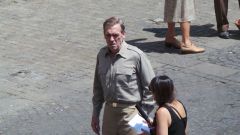 Hugh Laurie - Filming 'Catch 22', 02. August In Viterbo, Italy