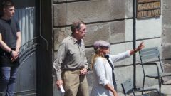 Hugh Laurie - Filming 'Catch 22', 02. August In Viterbo, Italy